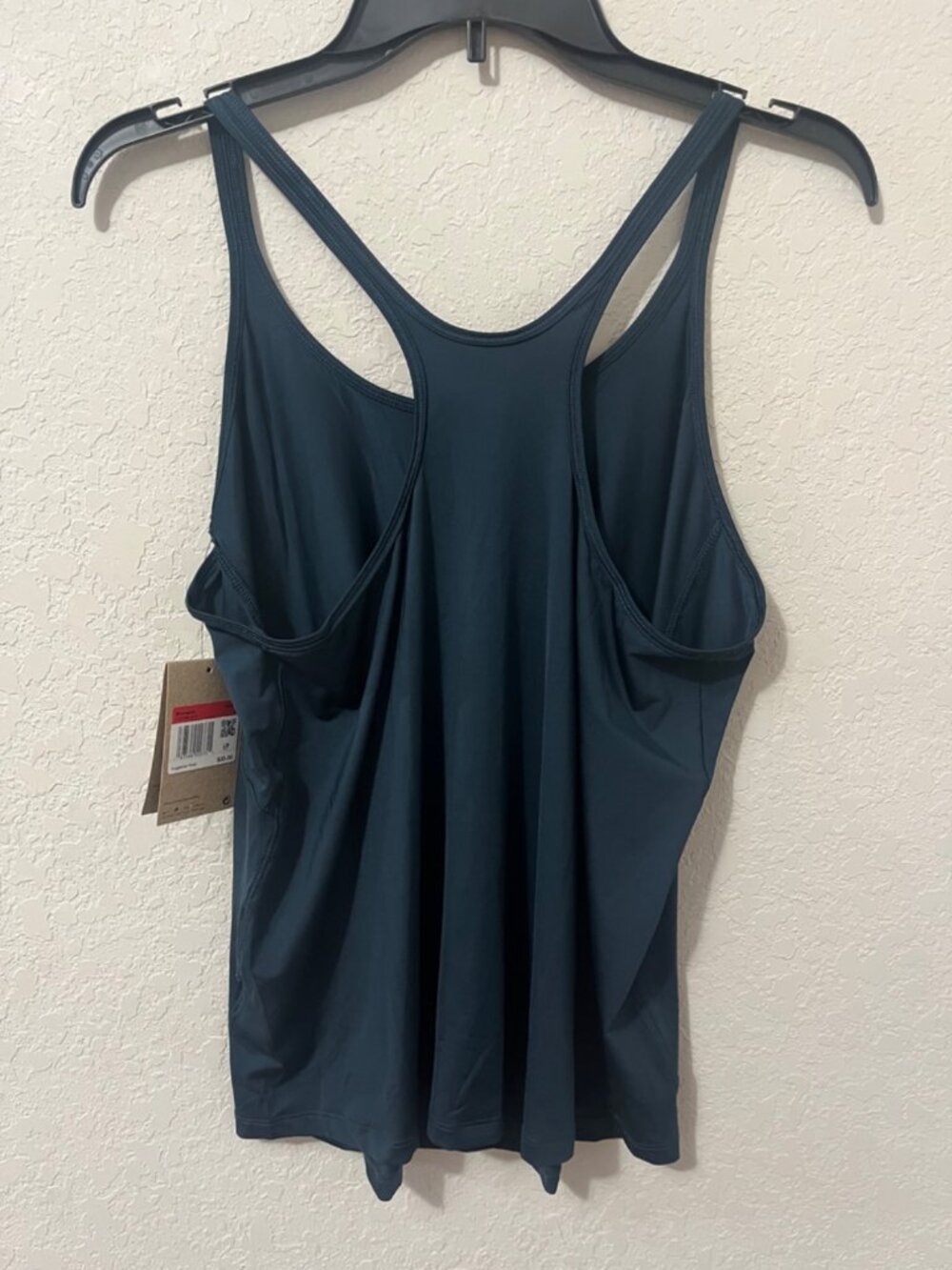 Nike One Dri-Fit Racerback Tank Top Navy Blue Workout Yoga Sz L NWT - Picture 2 of 5